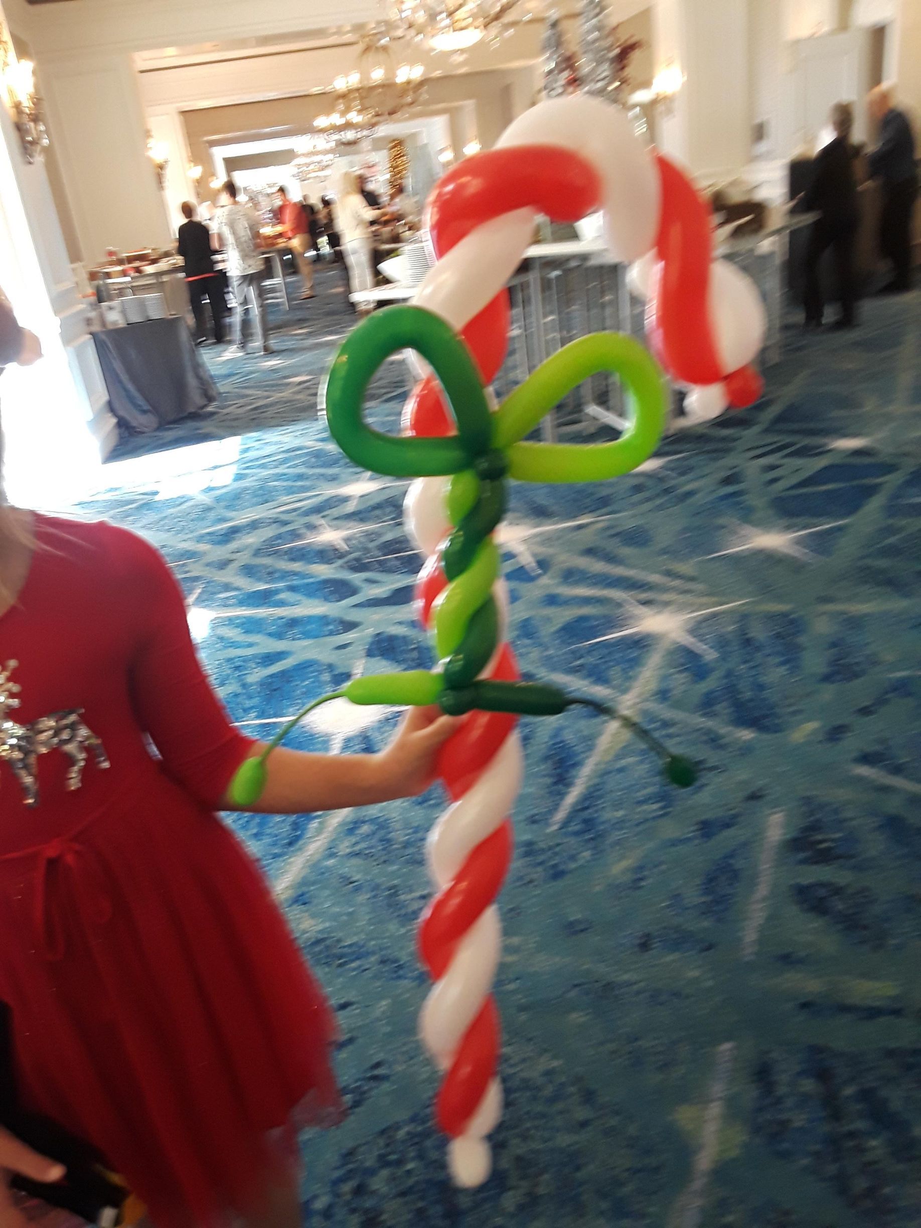 candy cane balloon
