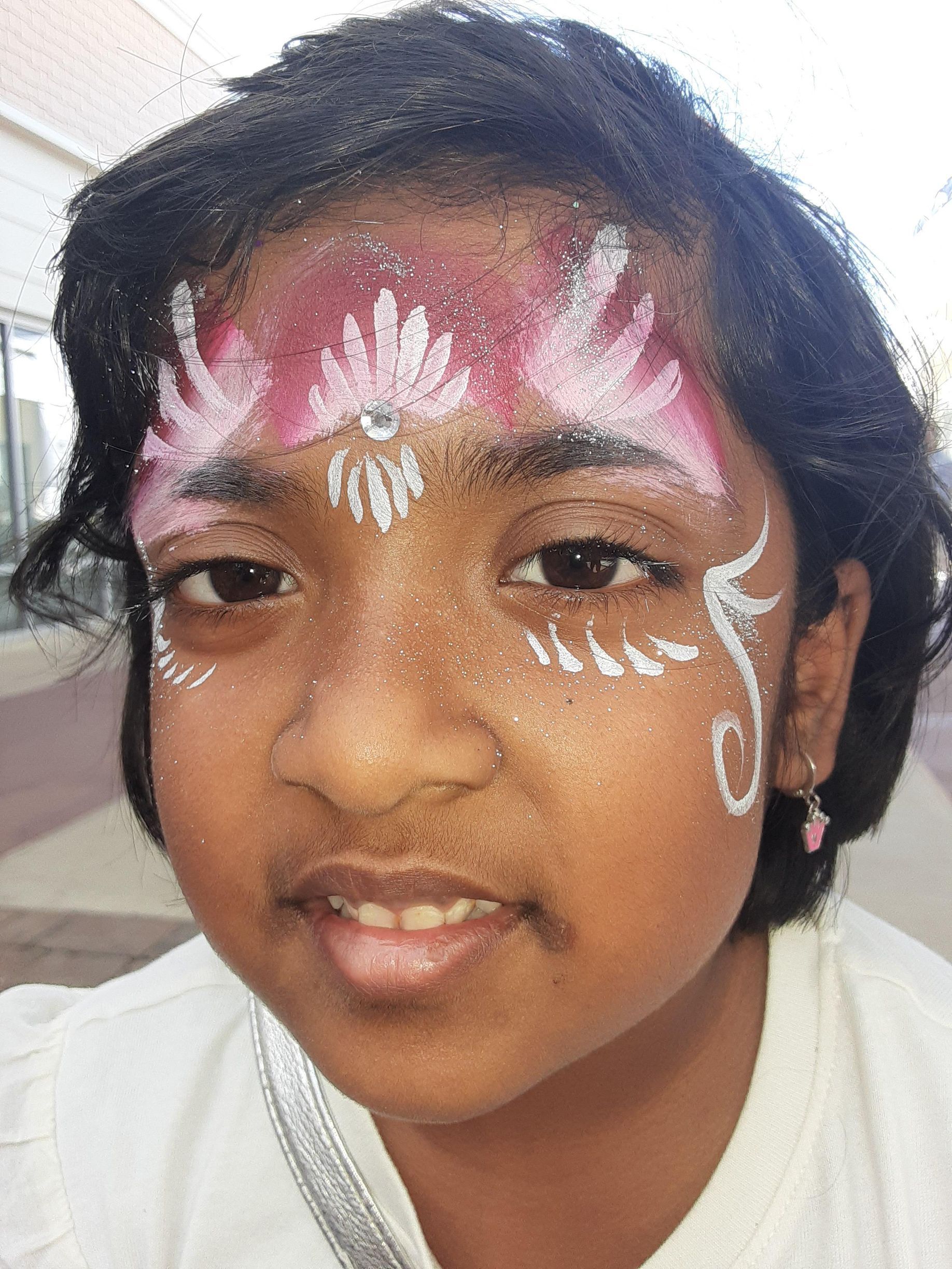 Girl with face paint