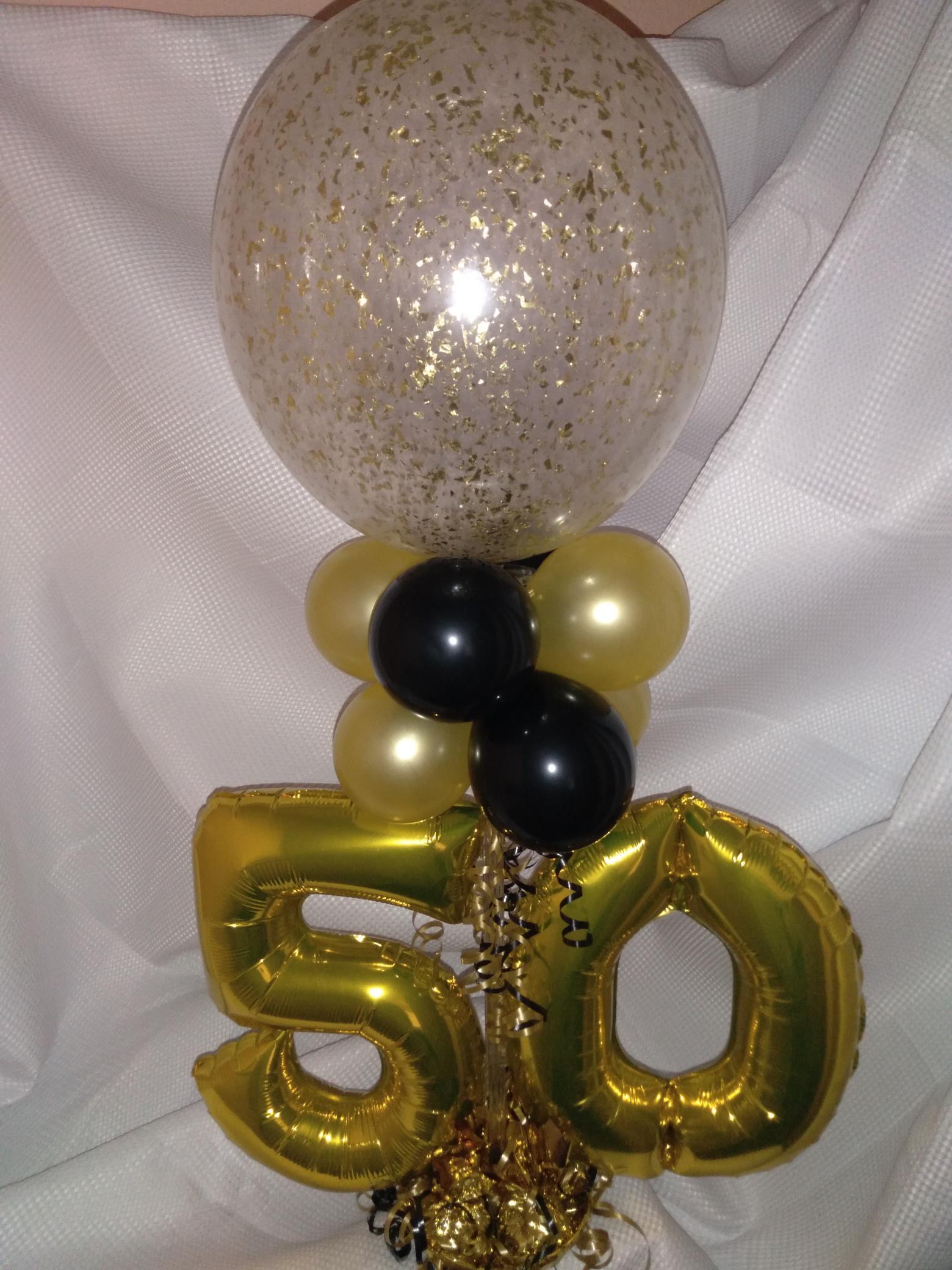 A balloon with the number 50 on it