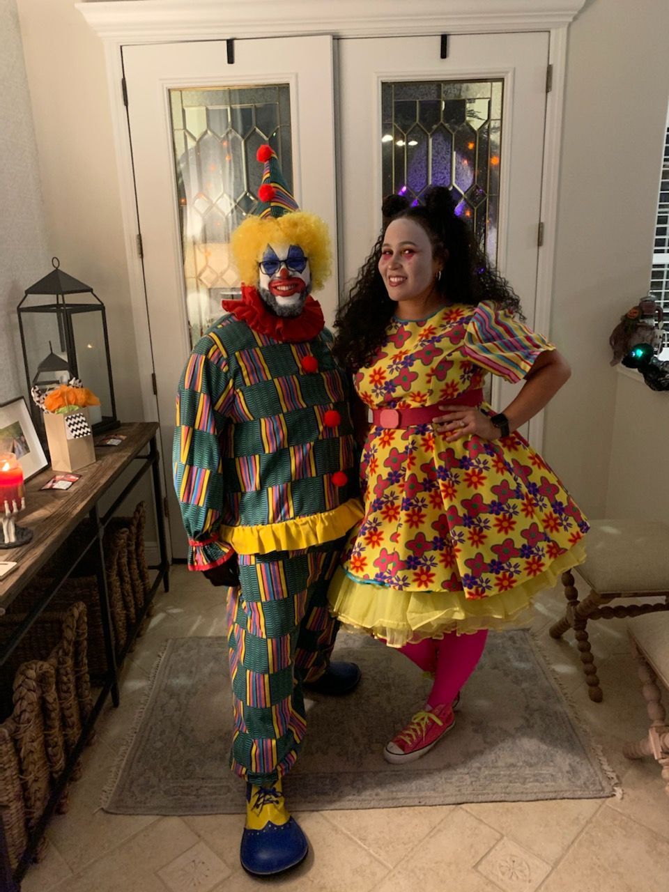 Couple clown costume