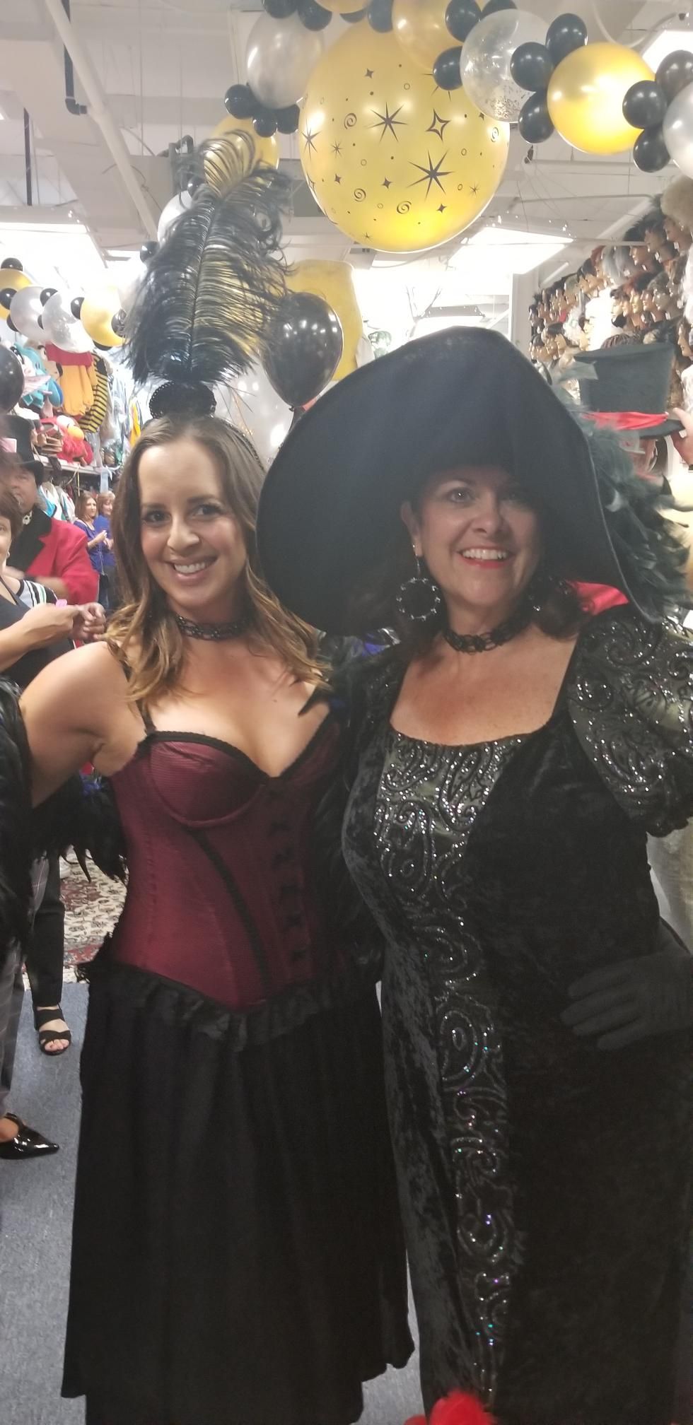 women in Halloween costumes