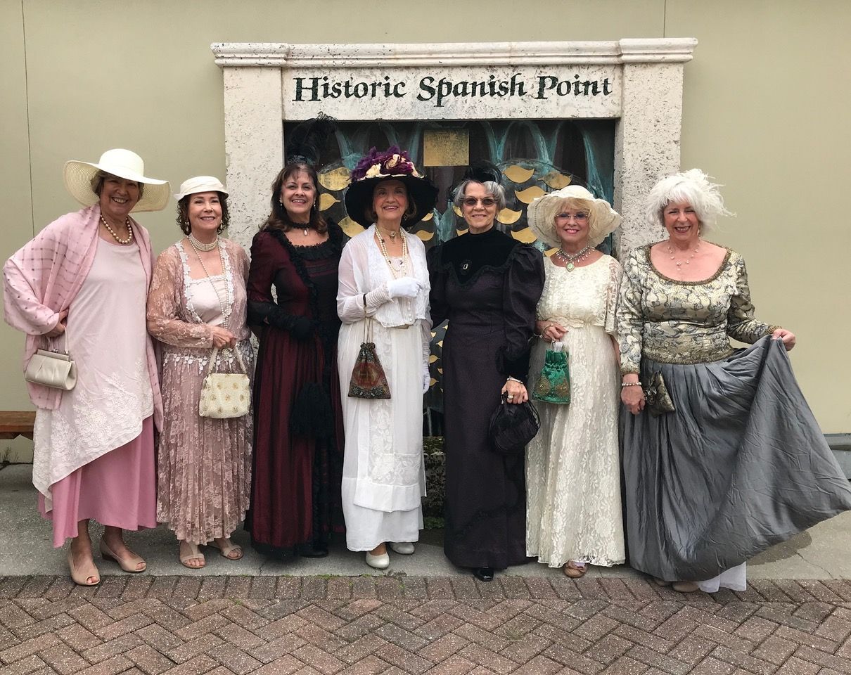 women in long formal dresses