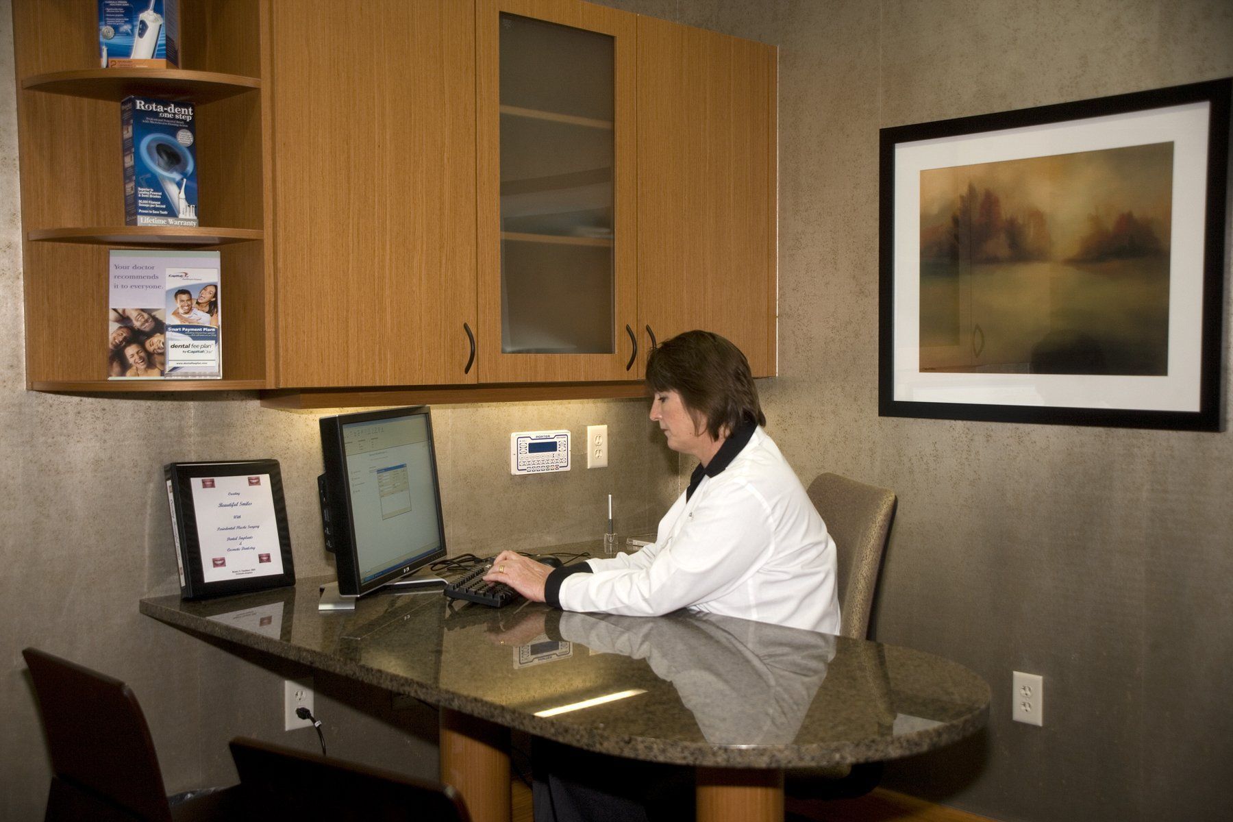 Dental clinic reception