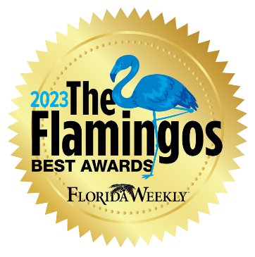 The Flamingos best award logo
