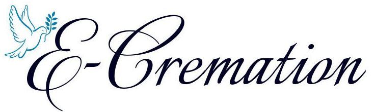 A logo for cremation with a dove on it.