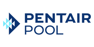 Pentair Pool logo: Blue arrowhead with text