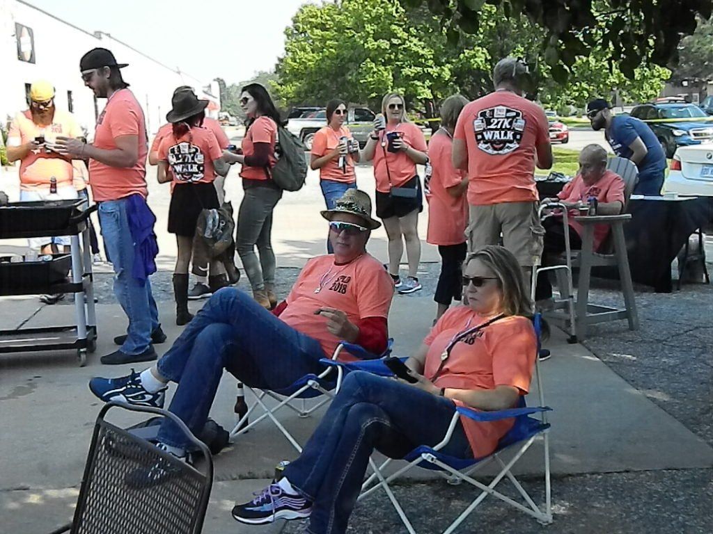 People at 27k walk  program