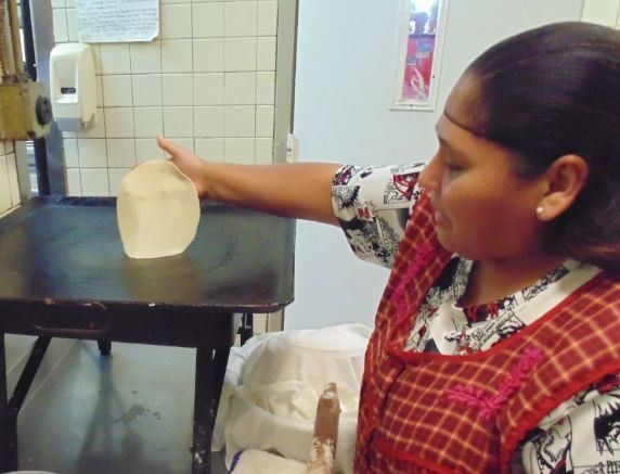 lady cooking Mexican food