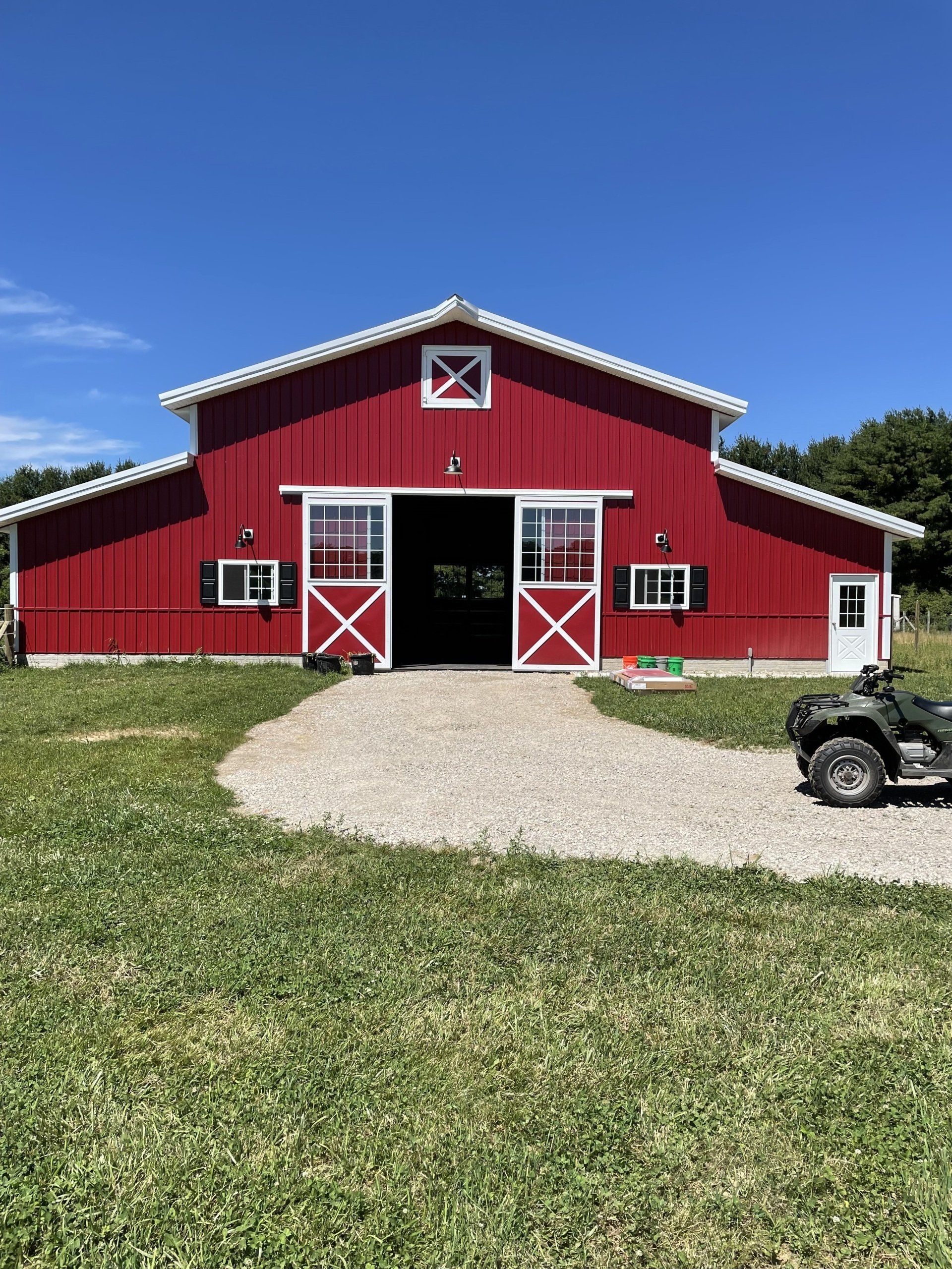Red pole barn