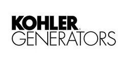 KOHLER Generators logo in black text on a white background