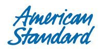 American Standard logo in blue script on a white background