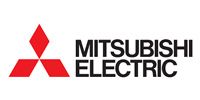 Mitsubishi Electric logo in red and black on a white background