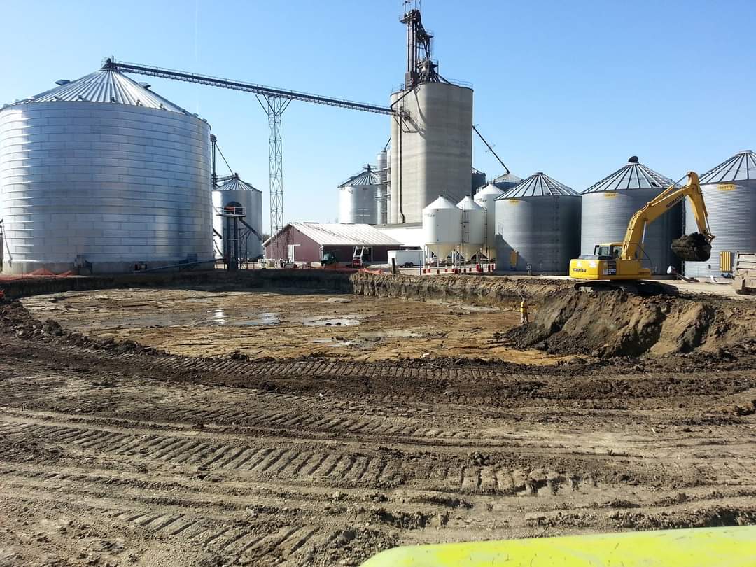 Bin site excavation