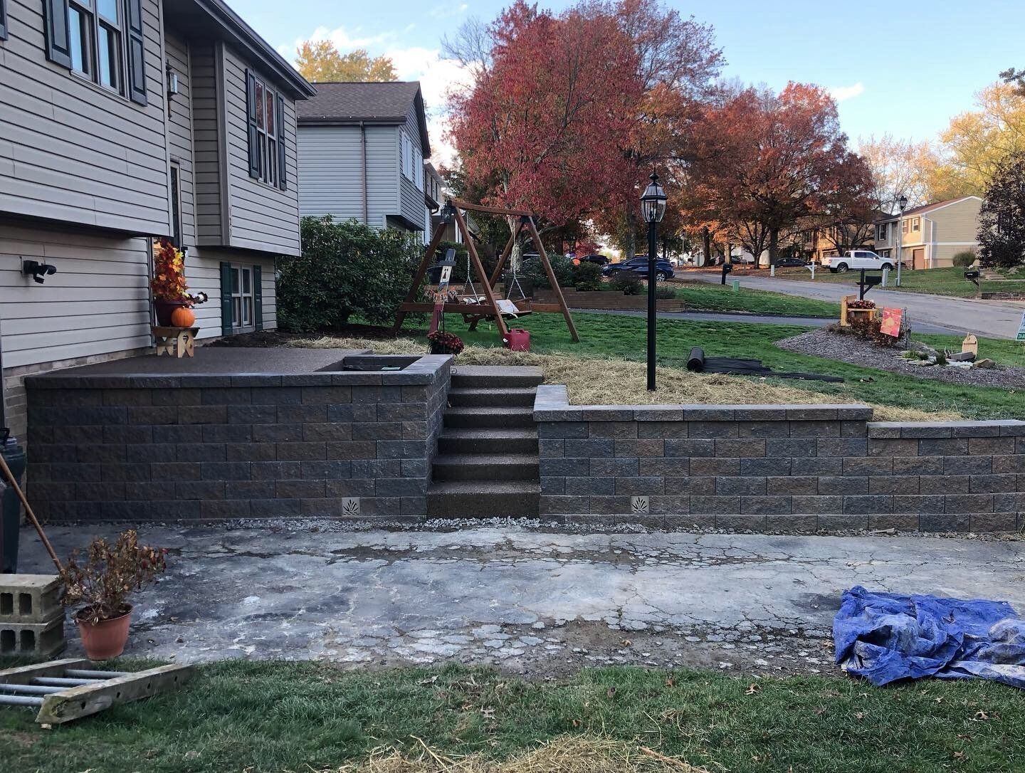 residential retaining wall