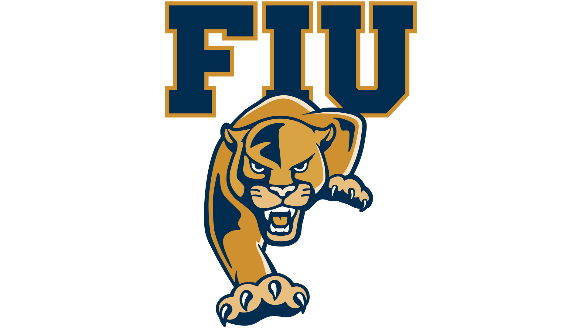 A logo for fiu university with a tiger on it