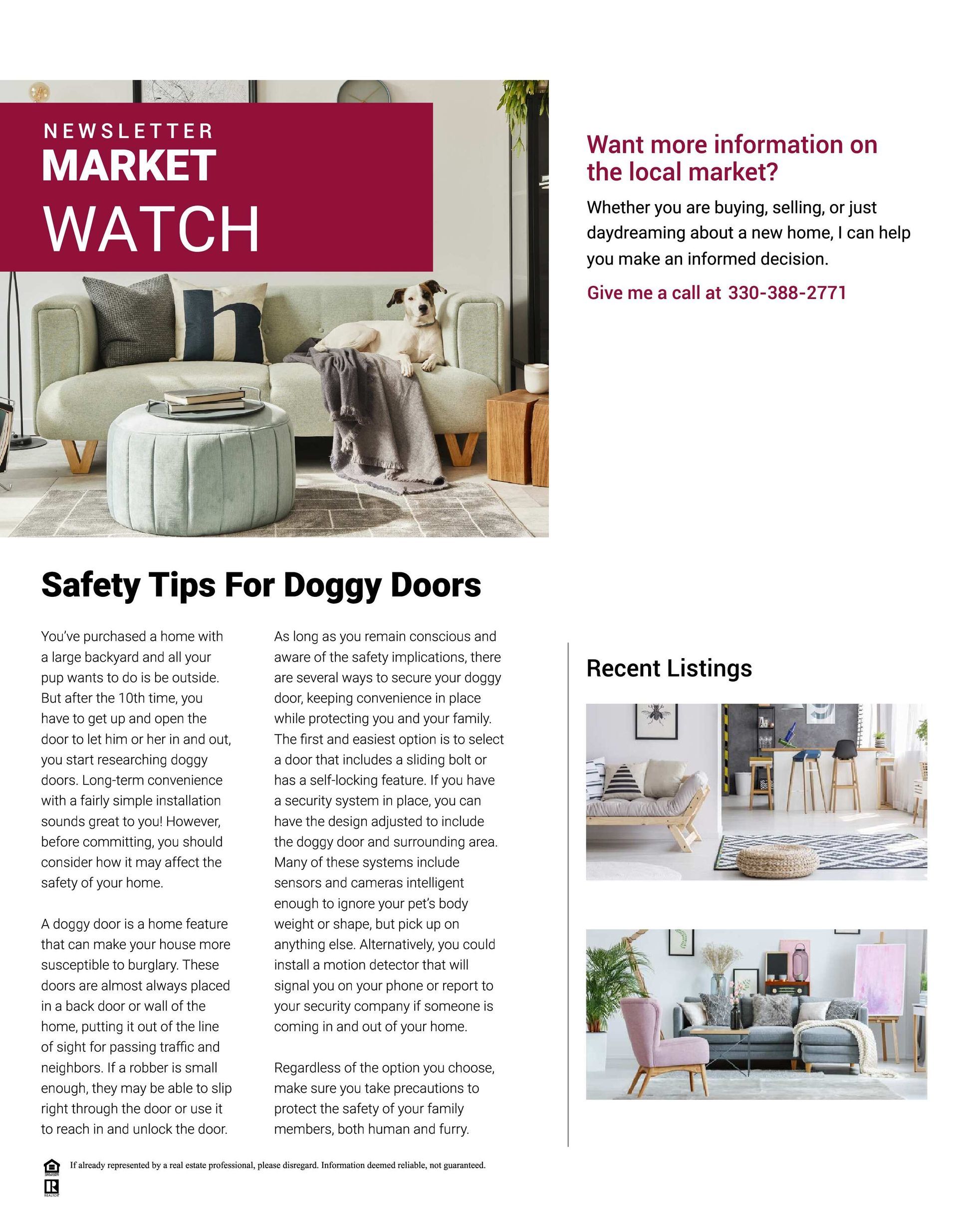 July Newsletter Page 1