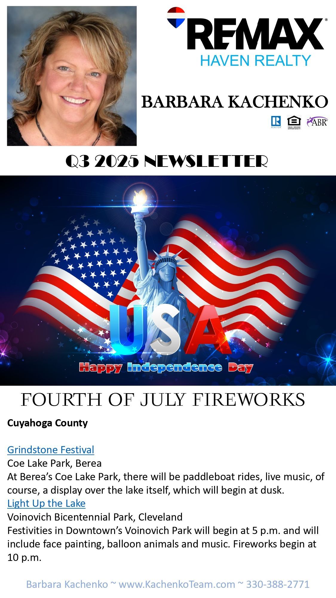 July Monthly Newsletter #1