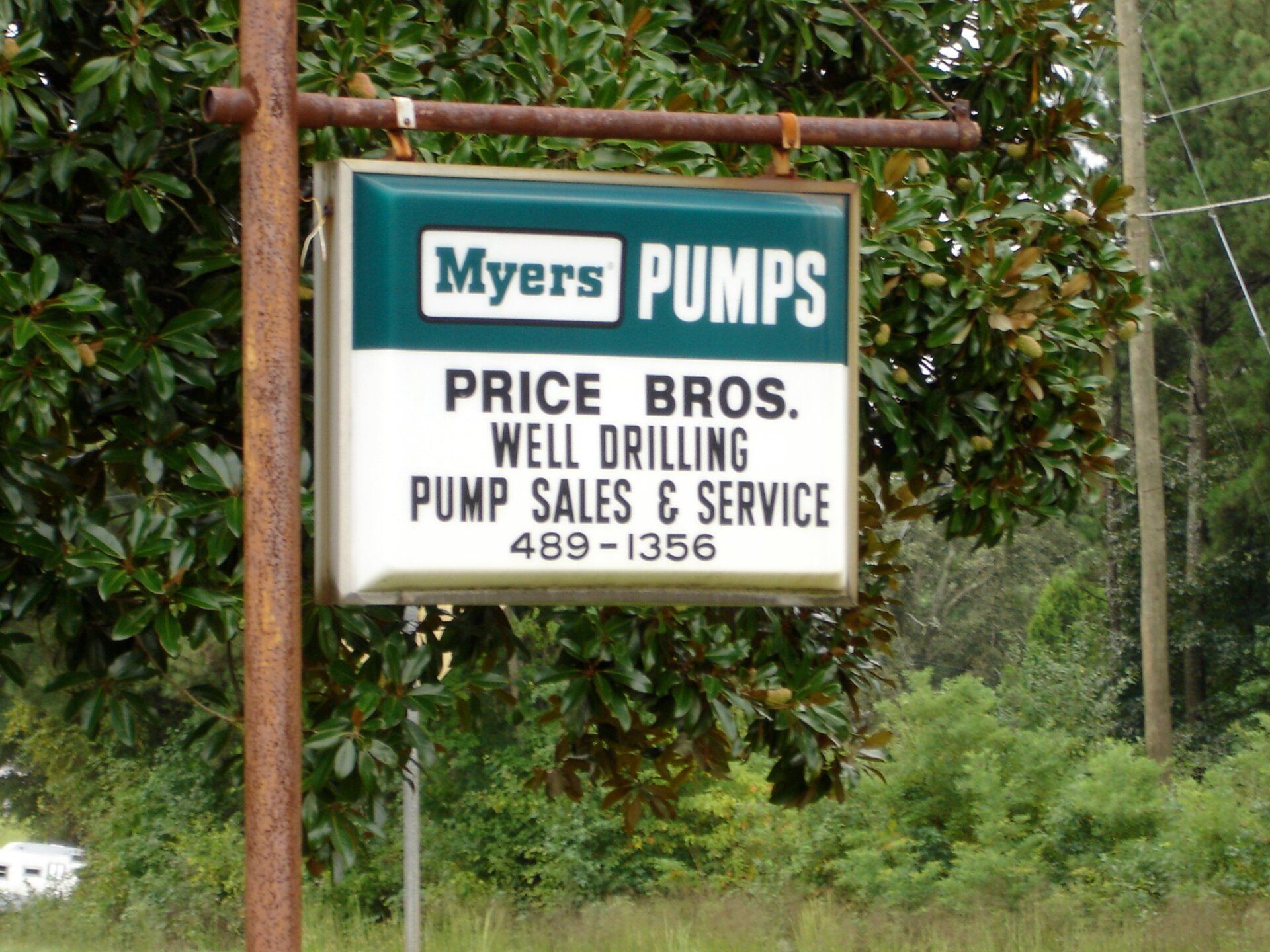 Price Bros Well Drilling sign