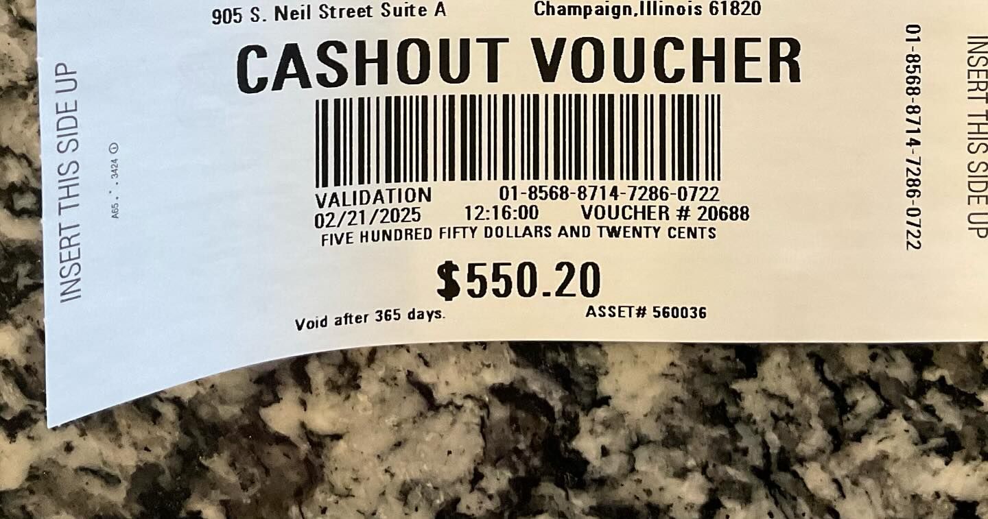 $550.20 cashout voucher