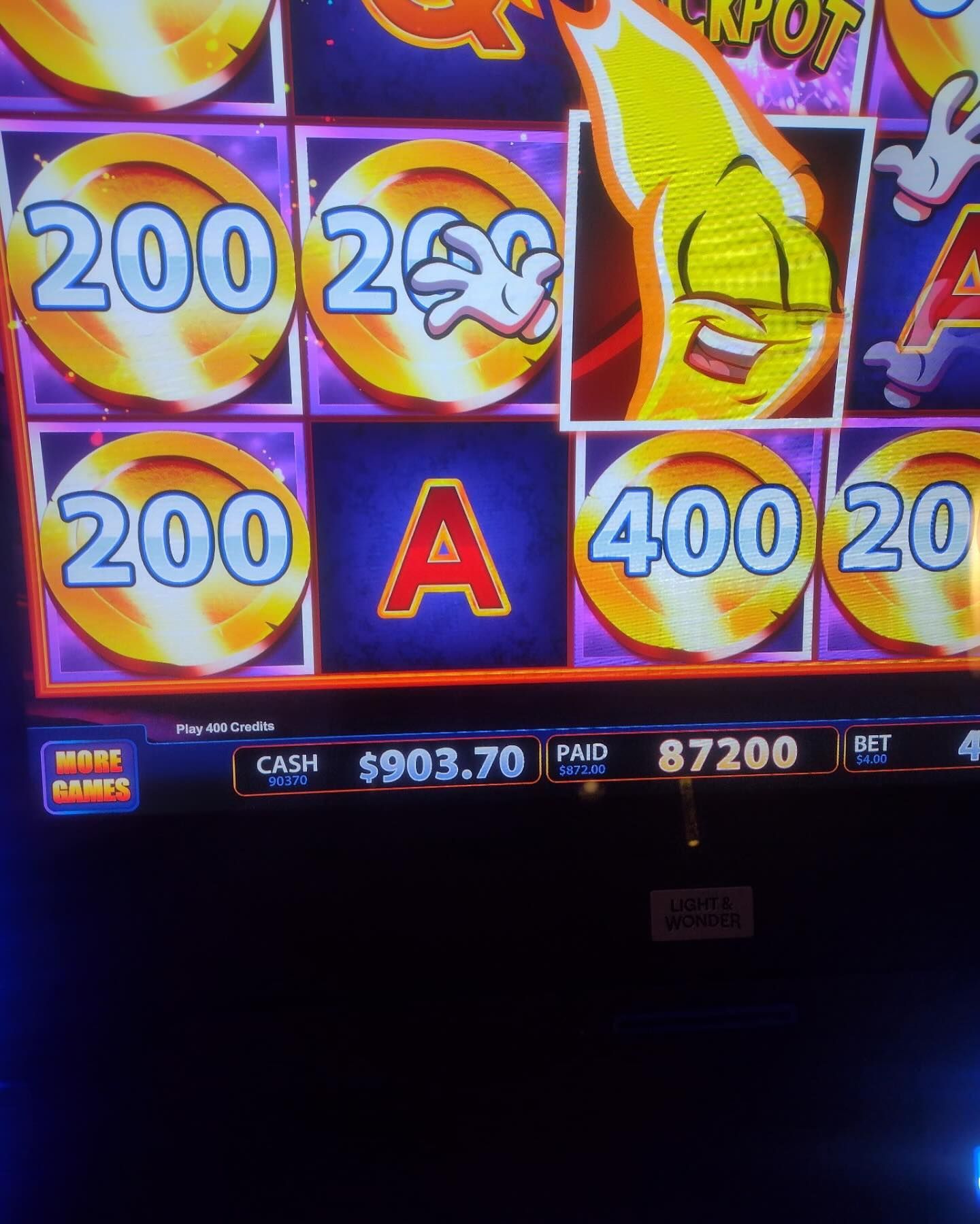 winner for the Hot Hot Blazing Lock game