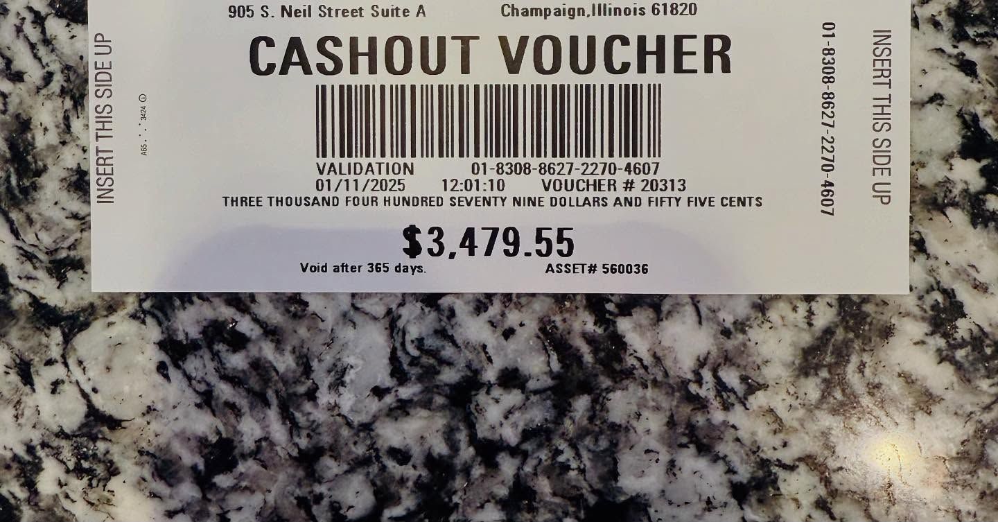 $3479.55 cashout voucher