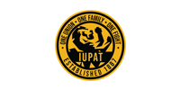 A yellow and black logo for iupat established in 1867