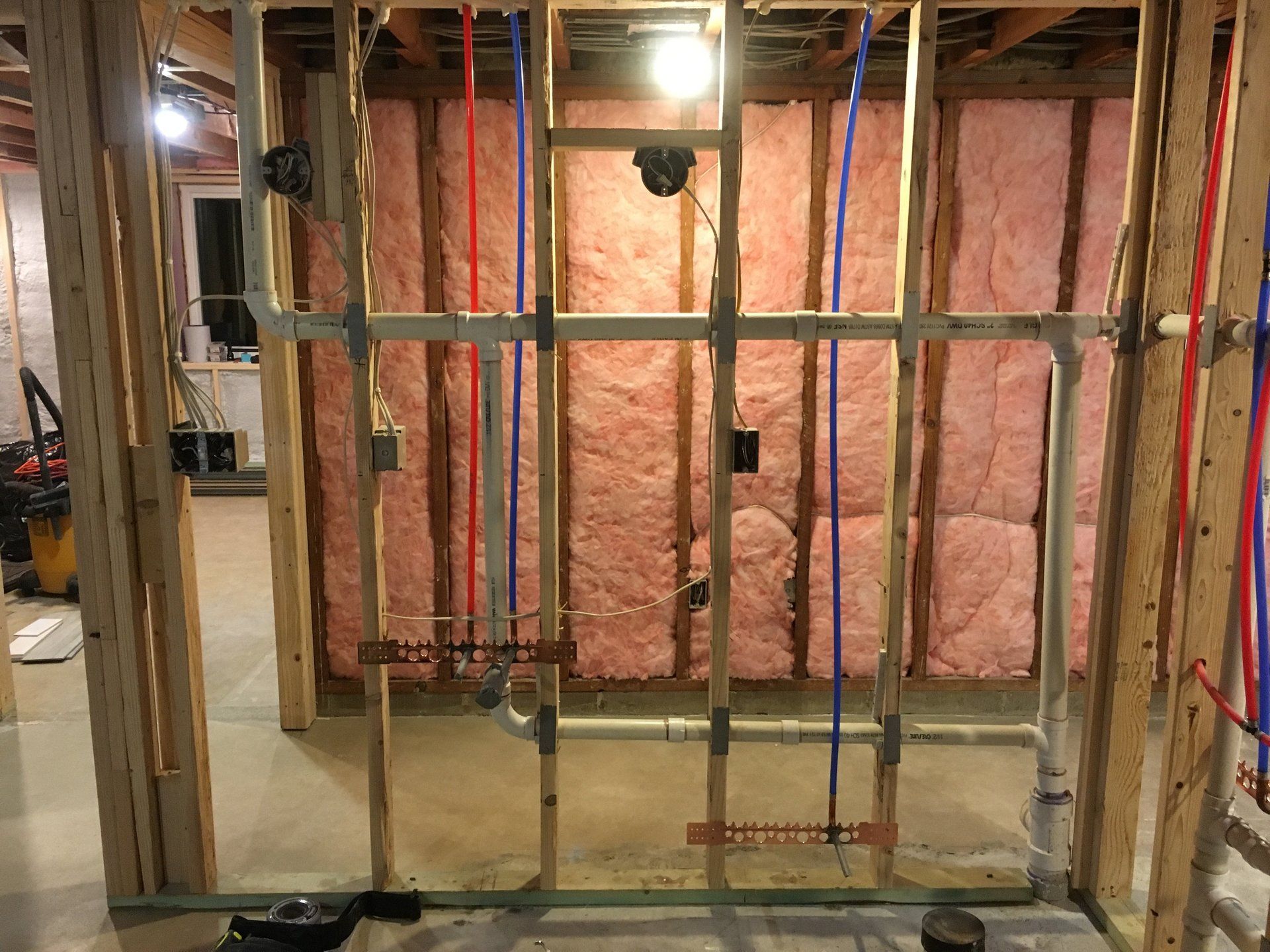 Gas line installation