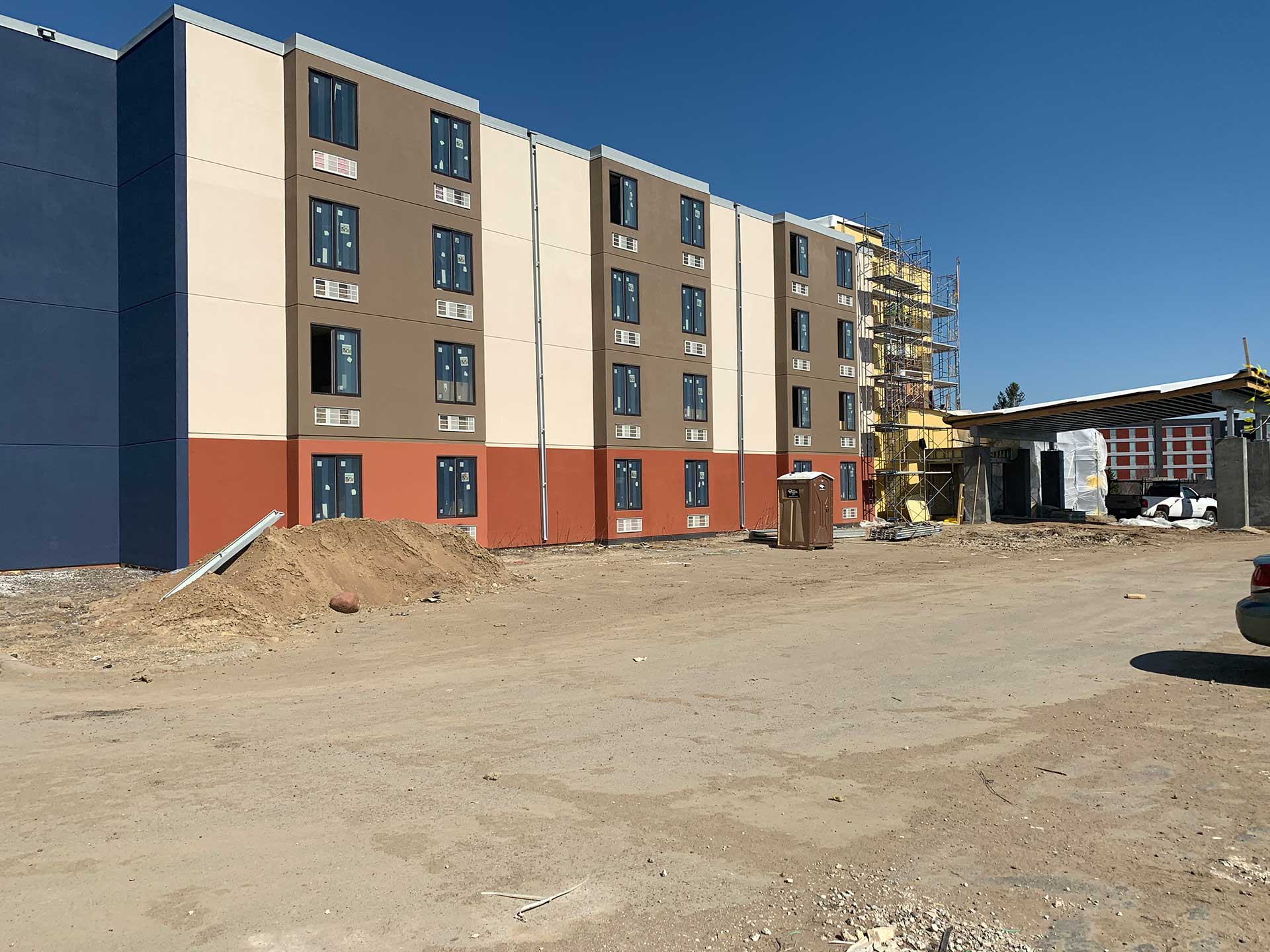 plumbing of the building