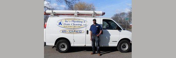 Truck and plumber