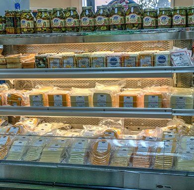 Cheeses selection