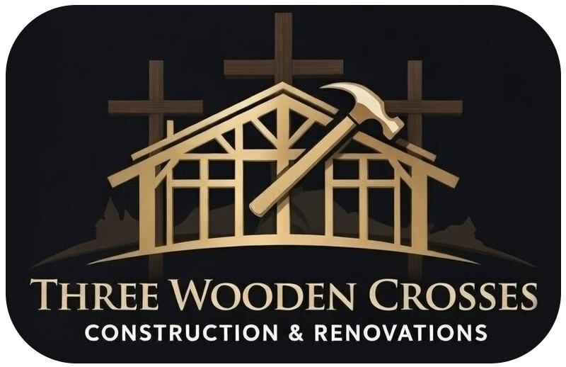Three Wooden Crosses Construction & Renovations - logo