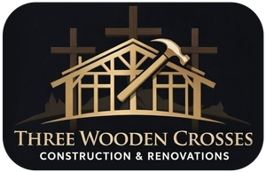 Three Wooden Crosses Construction & Renovations - logo