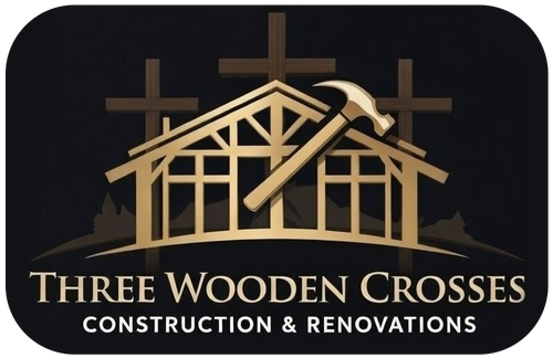 Three Wooden Crosses Construction & Renovations - logo