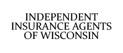 Logo reading “Independent Insurance Agents of Wisconsin” in black text on white background