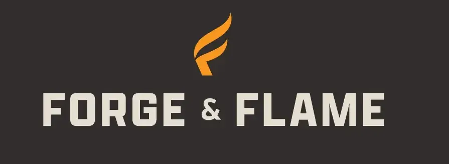 The logo for forge and flame has a flame on it.