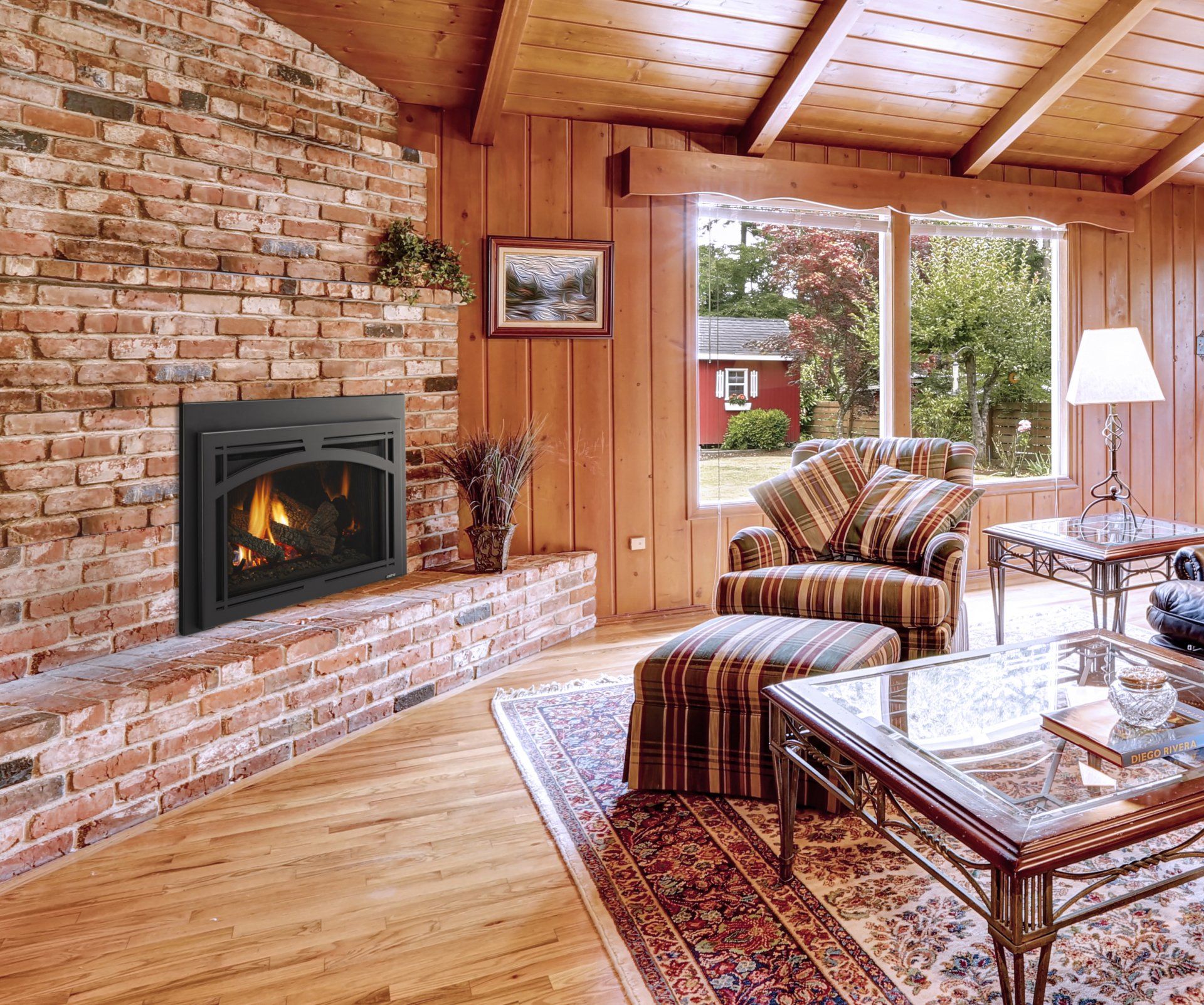 Fireplace in the house