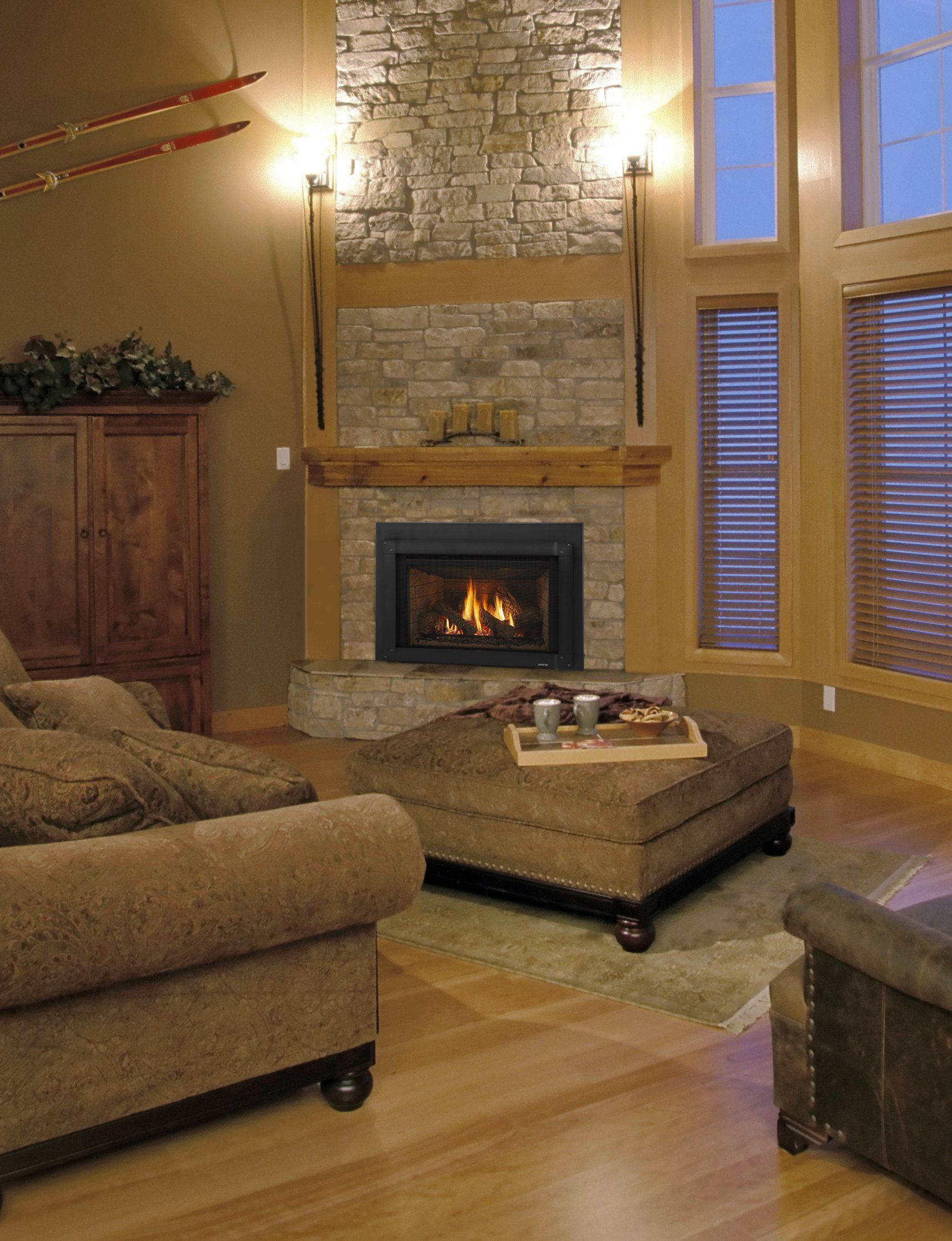 Fireplace in living room