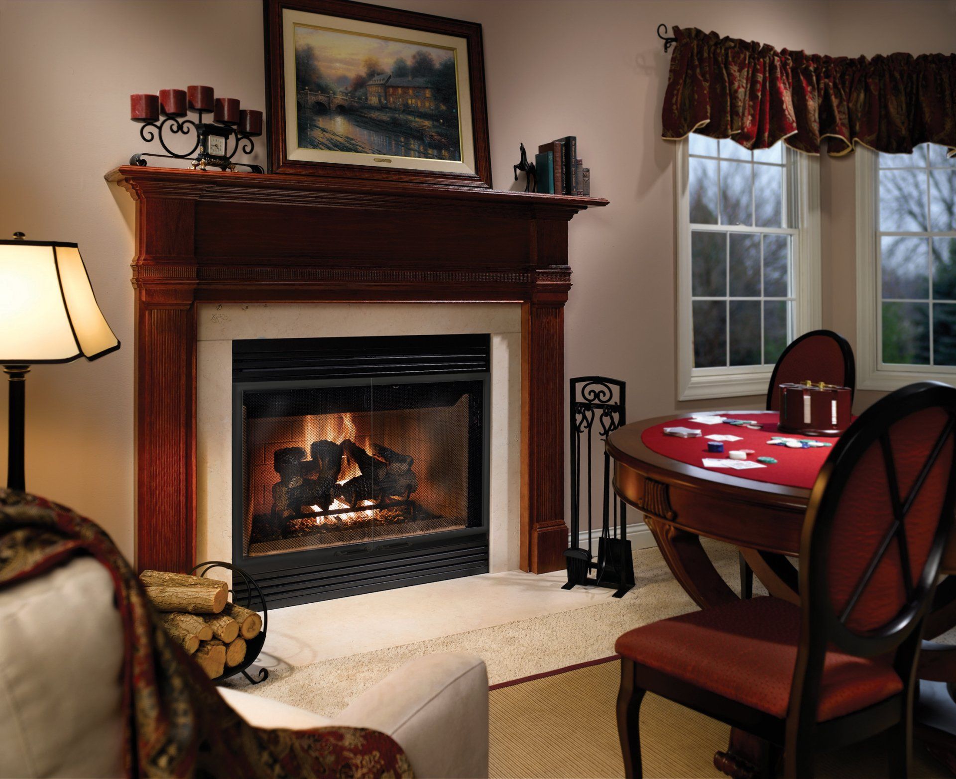 Fireplace in living room