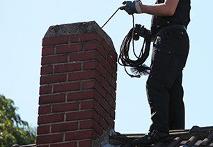 House chimney cleaning