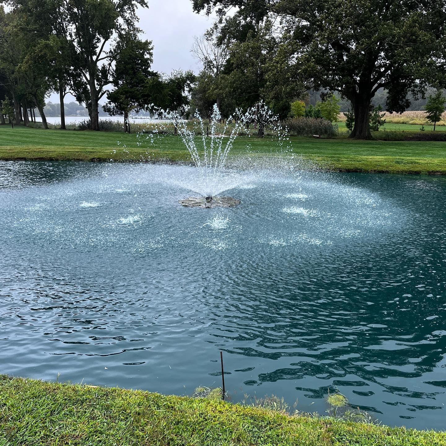 Pond fountain
