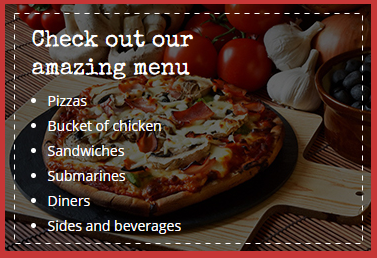 Check out our amazing menu