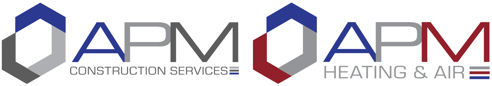 APM Construction Services and APM Heating & Air logo