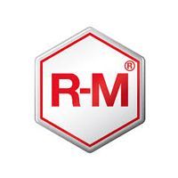 Red and gray hexagonal R-M logo with registered trademark symbol