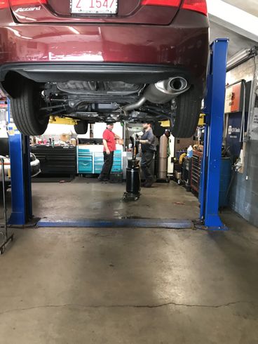 Exhaust installation