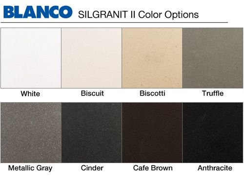Sink color options