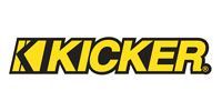Kicker logo in yellow and black on a white background