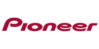 Pioneer logo in red italic text on a white background
