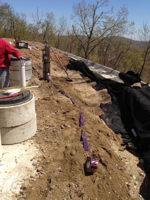 Septic system installation