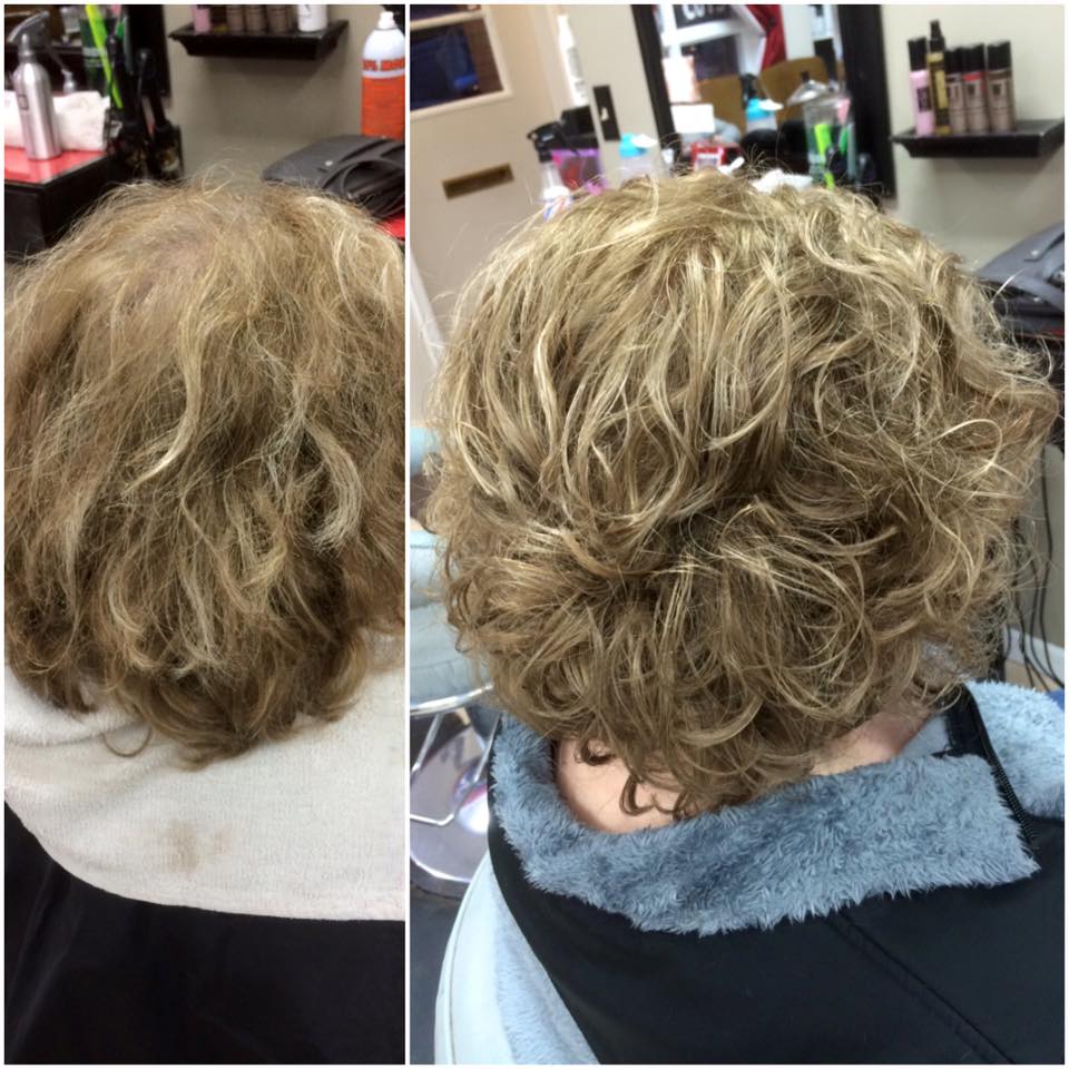 Fresh and bright new colored hair