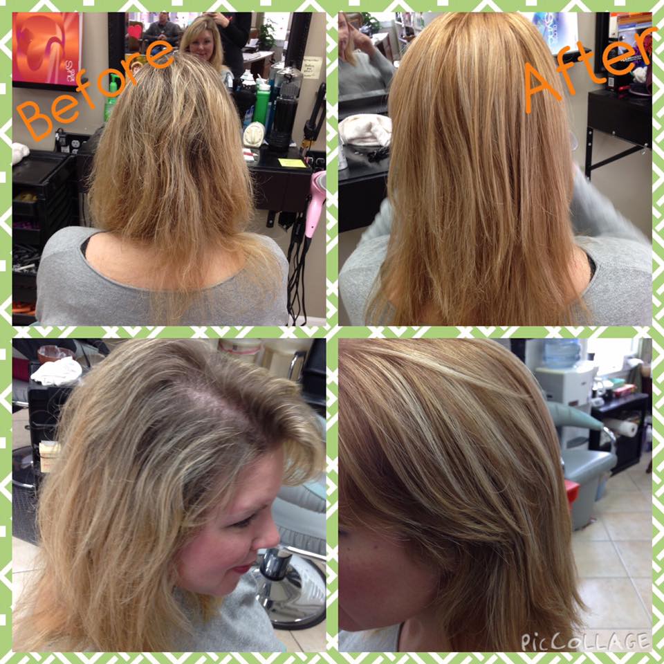 Beautiful warm blonde highlights